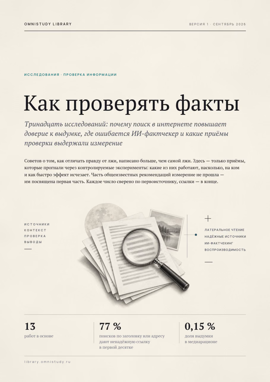 Как проверять факты — страница 1